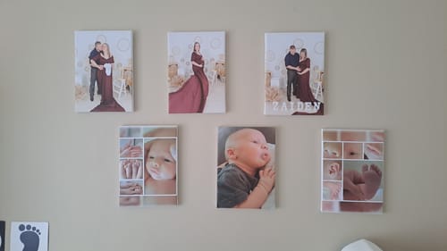 Customer photo review of 3 x A4 Canvas Combo