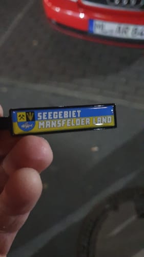 Customer photo review of Kennzeichen Schlüsselanhänger Mini Nummernschild Metall