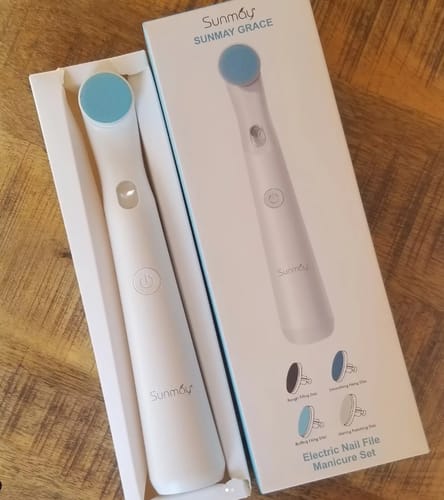 Customer photo review of SUNMAY Grace Electric Nail Files and Buffer Set