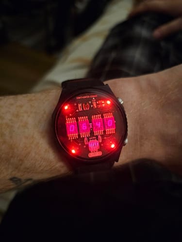 Customer photo review of RETRO LED WATCH 'TimeRed'