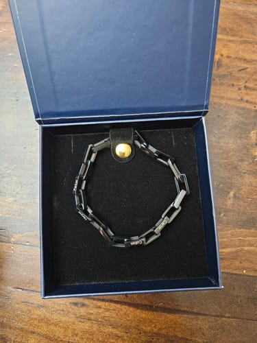 Customer photo review of Men’s Personalised Legacy Bracelet