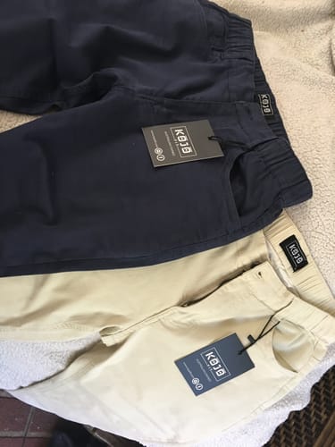 Customer photo review of Ultra-Stretch 7" Chino Shorts - Navy