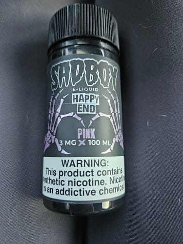 Customer photo review of Sadboy Happy End Pink 100ml Vape Juice