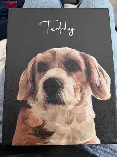 Customer photo review of Pet Art Canvas Wrap