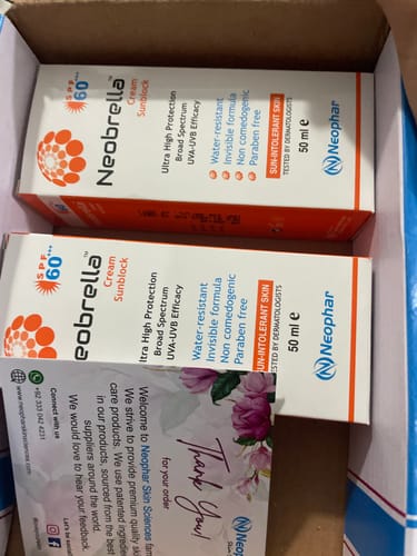 Customer photo review of Neobrella Sunblock Cream SPF60 PA+++