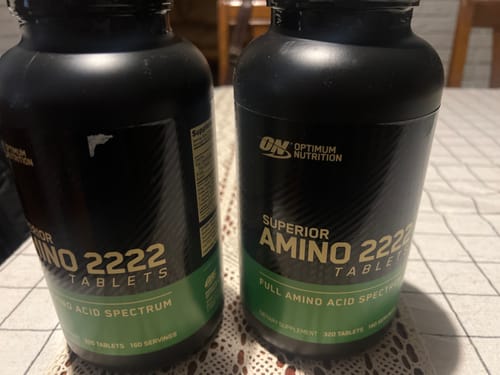 Customer photo review of Optimum Nutrition Super Amino 2222 Tabs 320 Tabletas