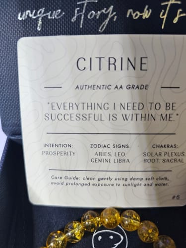 Customer photo review of Citrine Bracelet