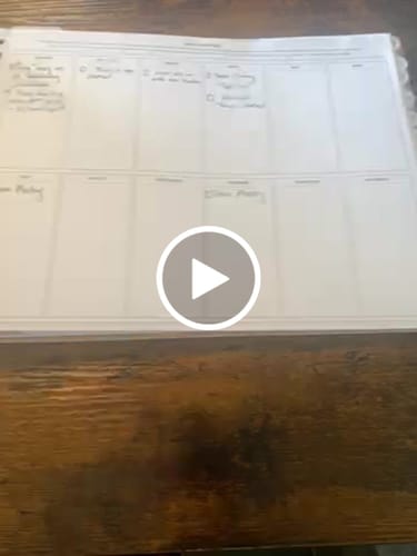 Customer video review of 2025 Vertical Weekly Planner, Frolic