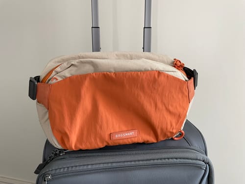 Customer photo review of Soar 6L Camera Sling Bag with Tripod Holder