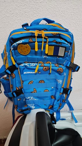 Customer photo review of Mochila Táctica V1 All In 45L Cookie