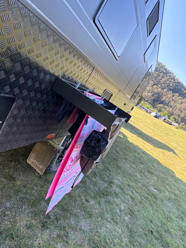 Customer photo review of Caravan Wall Mounted Drying Rack - Foldable Indoor and Outdoor