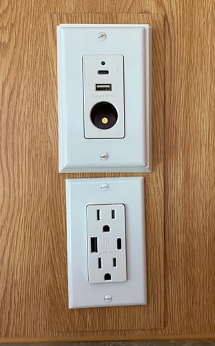 Customer photo review of Magnadyne WC-12VAC | Wall Mount Charger w/ 12V VPA Socket, USB A/C