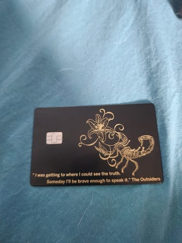 Customer photo review of The Engraven Card - Studio
