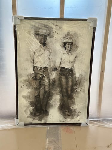 Customer photo review of Custom Watercolor Design