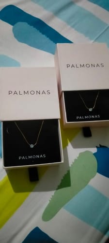 Customer photo review of Delicate Diamond Studded Necklace