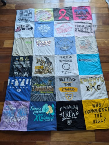 Customer photo review of Original Blanquilt™ / T Shirt Quilts