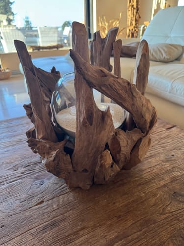 Customer photo review of Wurzel Kerzenständer VONDRO mit Glas