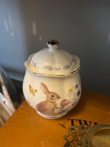 Customer photo review of Meadow Bunny Fine Porcelain Sugar & Creamer Set