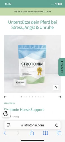 Customer photo review of Strotonin Horse Support