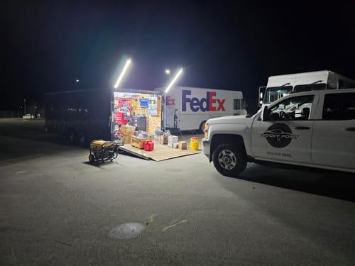 Customer photo review of Commercial Service Lights - 5 Foot Dual Set - 20,000 Lumens