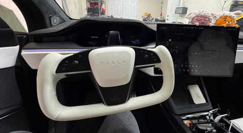 Customer photo review of Custom Airbag Top Cover for Model S & Model X Plaid & REFRESH 2021-2025