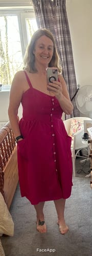 Customer photo review of 3 Metres, Soft Touch American Crepe - 55" Wide (Purple)