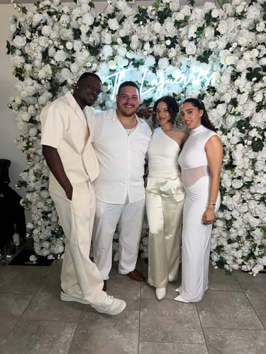 Customer photo review of Hourglass Mesh Contrast Maxi Dress