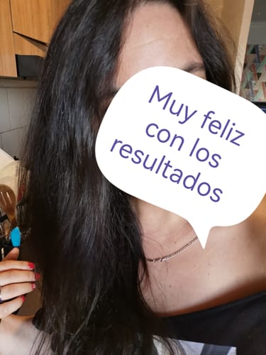Reseña con foto de un cliente sobre Spray Bifásico 10 en 1 230 ml