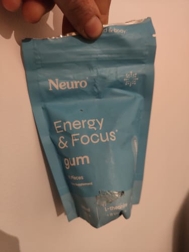 Customer photo review of Energy & Focus Gum