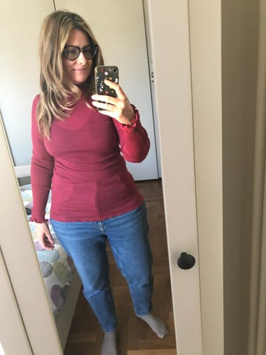 Customer photo review of Dolcevita donna manica lunga Lana e Seta