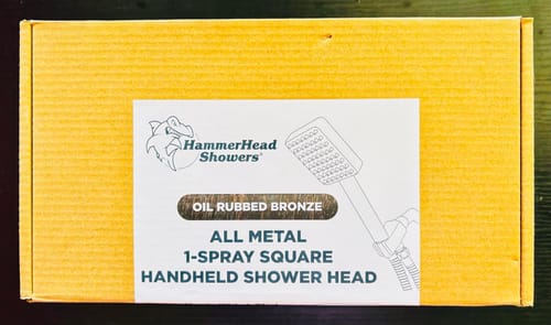 Customer photo review of 1- Spray Square Handheld Shower Set