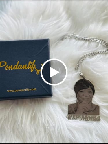 Leslie B. review of Custom Photo Engraved Pendant Necklace image 1 out of 1