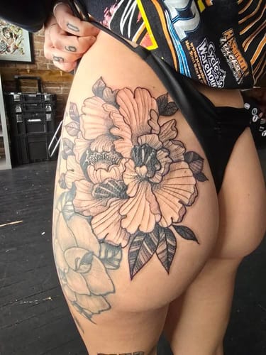 Customer photo review of Painless Tattoo Numbing Cream