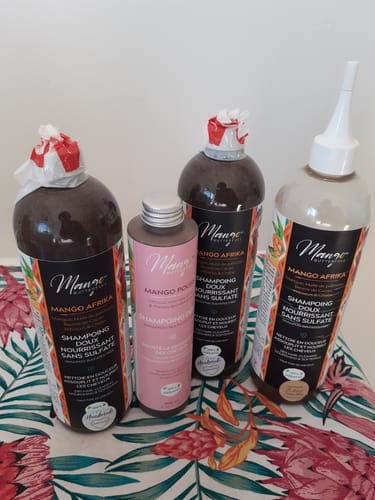 Customer photo review of Shampoing doux sans sulfates MANGO AFRIKA