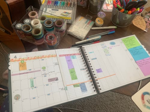 Customer photo review of 2025 Vertical Weekly Planner, Kenwood Lane