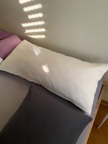 Customer photo review of Schafschurwoll-Kissen mit Lavendel