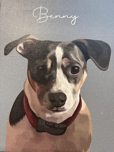 Customer photo review of Pet Art Canvas Wrap