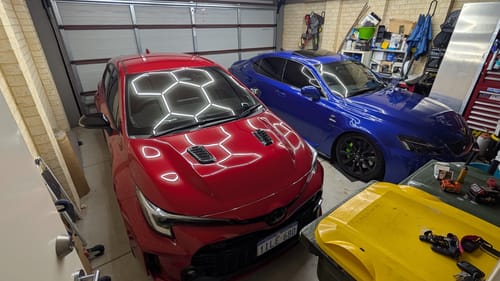 Customer photo review of 5 Grid Hex Hexagon LED Lights, Versatile, suit Office, home, garage, showroom, salon ATL35