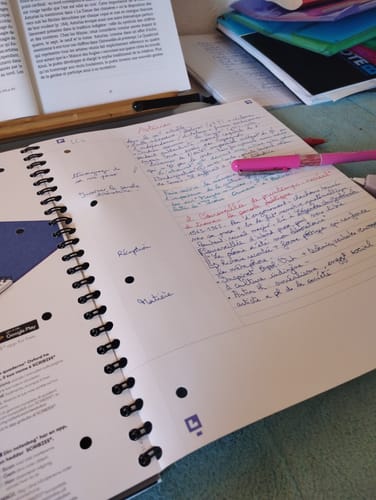 Avis photo d'un client sur Cahier à spirales NOTEBOOK OXFORD # Couverture rigide - 160 pages A4 détachables - ligné type CORNELL