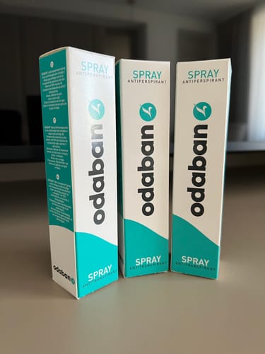Customer photo review of odaban® Spray - Antiperspirant