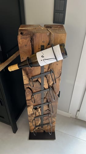 Customer photo review of Weinregal Weinständer Holz massiv XILON 100 cm
