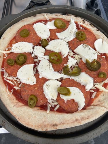 Customer photo review of Sourdough Pizza Bases