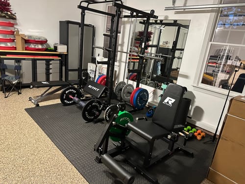 Customer photo review of RitFit PPC03 Power Cage Home Gym Package with Adjustable Cable System