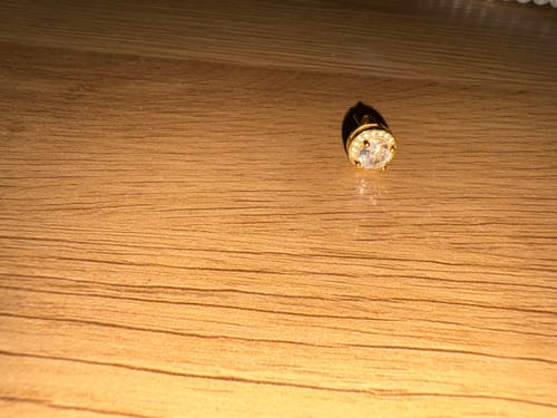 Customer photo review of Atlas Halo Studs (Gold)