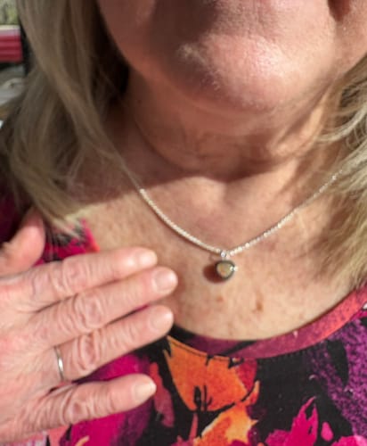 Customer photo review of French Wheat Chains - Sterling Silver