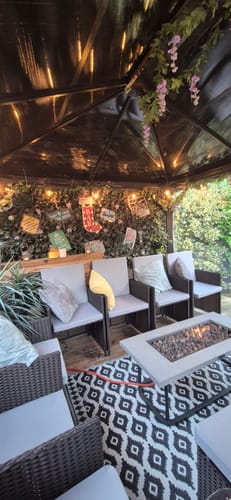Customer photo review of Water-Resistant Rattan Furniture Seat Pad Set Garden Keter California Furniture Cushions