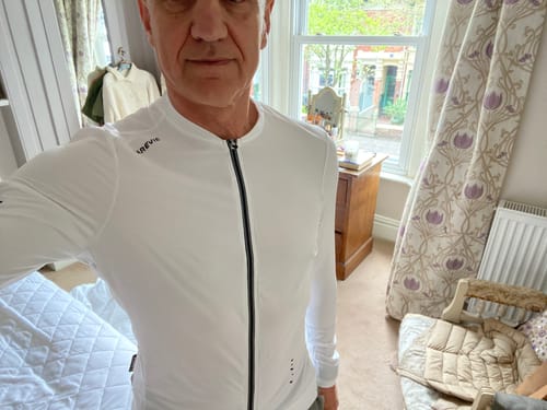 Customer photo review of VIVIDNESS LS JERSEY - WHITE