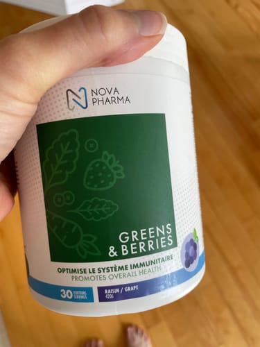 Customer photo review of Nova Pharma - Greens & Berries 420g