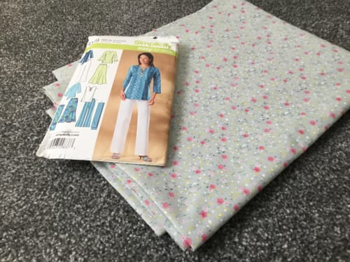Customer photo review of Mini Flowers Polycotton Fabric