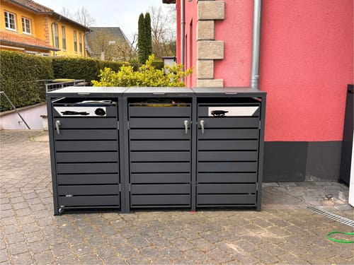 Customer photo review of Ersatzschild für AlbersDesign-Mülltonnenboxen